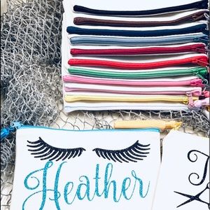 Personalized Canvas Makeup Bags,